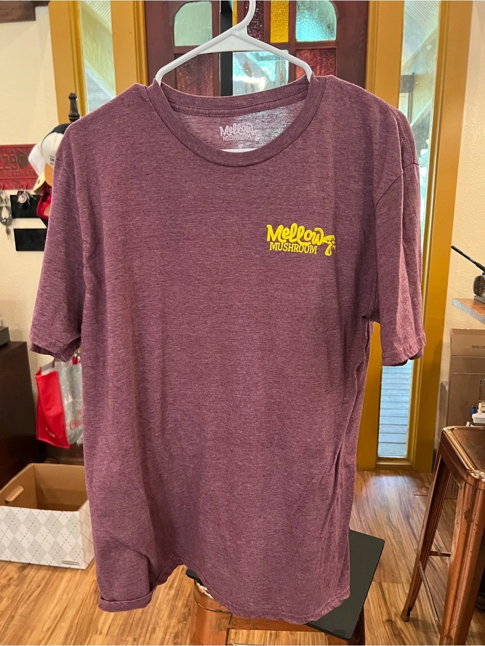 Mellow Mushroom Pizza 'Stone Baked Since '74' Graphic Short Sleeve Tee